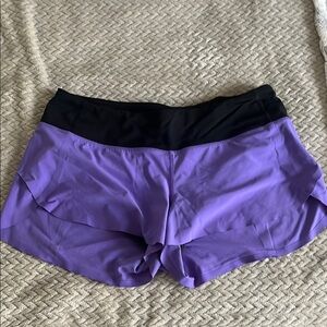 Women's Purple and Black Shorts